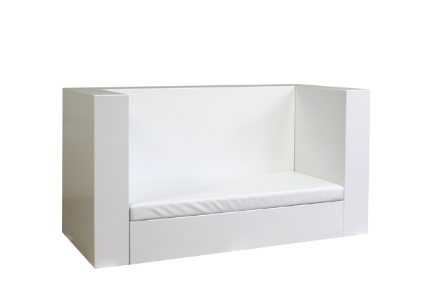 Loungebank met rugleuning White Design