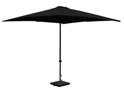 Parasol Zwart met voet