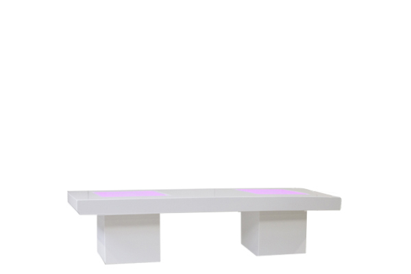 Verlengde loungetafel met led White Design