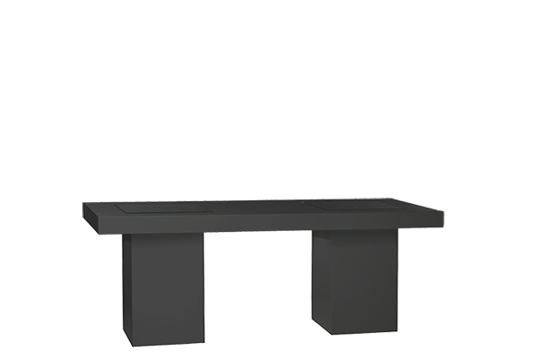 Verlengde tafel Black Passion