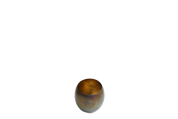 Waxinelichthouder bronze antique (14cm)
