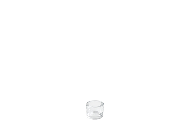 Waxinelichthouder glas deluxe (6cm)