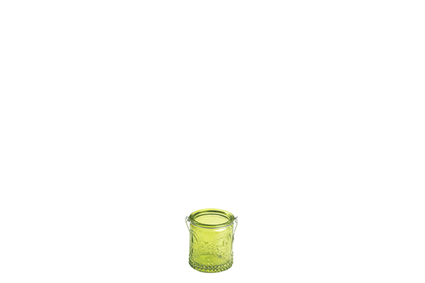 Waxinelichthouder hangend groen (6cm)