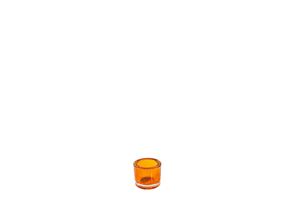 Waxinelichthouder oranje (6cm)