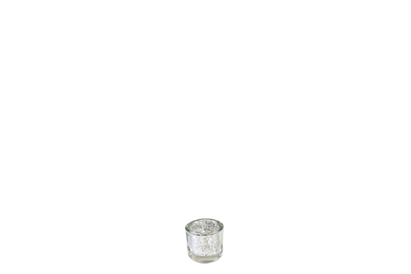 Waxinelichthouder zilver (6cm)